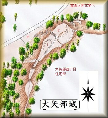 [完成品] 　大矢部城（横須賀市大矢部六丁目）　　日本の城　お城のジオラマ模型　プラモデル　城郭模型