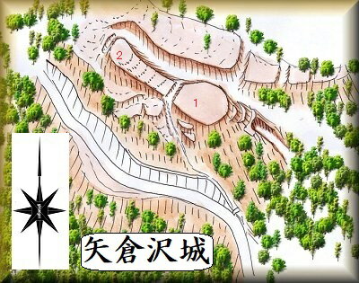 [完成品] 　矢倉沢城（南足柄市矢倉沢）　　日本の城　お城のジオラマ模型　プラモデル　城郭模型