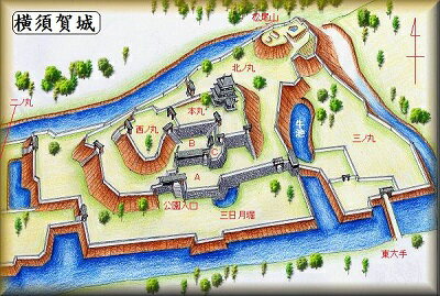 [完成品] 　横須賀城・松尾城（掛川市横須賀）　　日本の城　お城のジオラマ模型　プラモデル　城郭模型