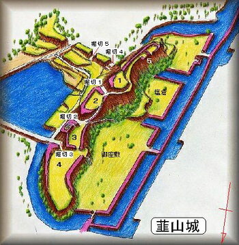 [完成品] 　韮山城（韮山町韮山）　　日本の城　お城のジオラ