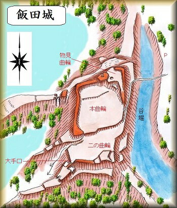[完成品] 　飯田城・飯田古城（森町飯田）　　日本の城　お城のジオラマ模型　プラモデル　城郭模型