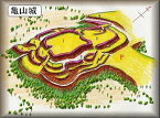 [完成品] 　亀山城（愛知県作手村清岳）　日本の城　お城のジオラマ模型　プラモデル　城郭模型