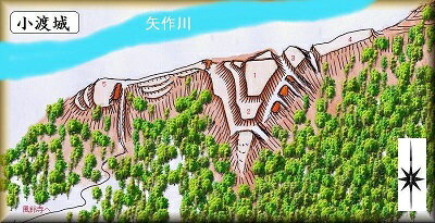  　小渡城（豊田市小渡町寺下） 日本の城　お城のジオラマ模型　プラモデル　城郭模型