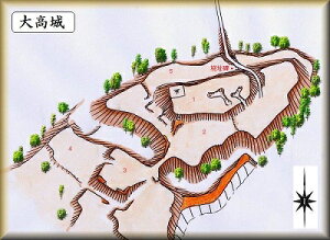 [完成品] 　大高城（名古屋市緑区大高町城山）日本の城　お城のジオラマ模型　プラモデル　城郭模型