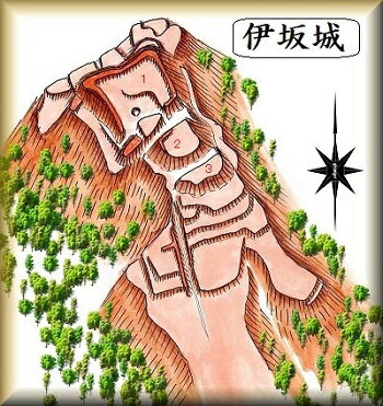 [完成品] 　伊坂城（四日市市伊坂町字古屋敷）日本の城　お城のジオラマ模型　プラモデル　城郭模型