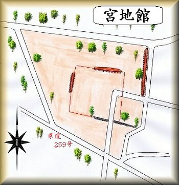 [完成品] 宮地館（池田町宮地）日本の城　お城のジオラマ模型　プラモデル　城郭模型