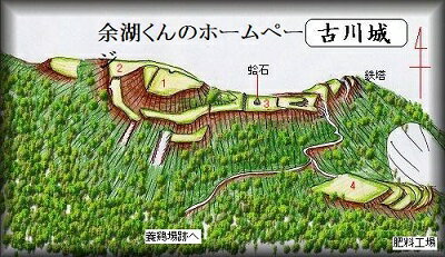 [完成品] 古川城（蛤城・飛騨市古川町高野字城山）日本の城　お城のジオラマ模型　プラモデル　城郭模型