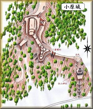 [完成品] 小原城（御嵩町小原）日本の城　お城のジオラマ模型　プラモデル　城郭模型