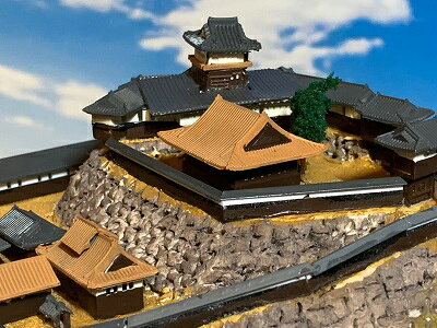 [完成品]　山崎城・天王山城・宝寺城（大山崎町大山崎字天王山）ケース付き　ミニ...