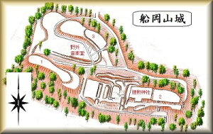 [完成品] 　船岡山城・山名城（京都市北区紫野北舟岡町船岡山公園）日本の城　お城のジオラマ模型　プラモデル　城郭模型