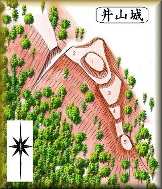 [完成品] 井山城・飯峰城（阪南市桃の木台）　　日本の城　お城のジオラマ模型　プラモデル　城郭模型