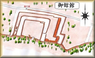 [完成品] 御舘館（宝達志水町御舘）日本の城　お城のジオラマ模型　プラモデル　城郭模型