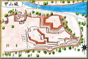 [完成品] 甲山城（穴水町甲）日本の城　お城のジオラマ模型　プラモデル　城郭模型