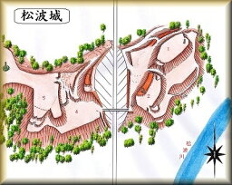 [完成品] 松波城（能登町松波）日本の城　お城のジオラマ模型　プラモデル　城郭模型