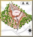 [完成品] 森城（かほく市森）日本の城　お城のジオラマ模型　プラモデル　城郭模型