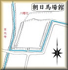 [完成品] 　松木屋敷・朝日馬場館（都留市朝日馬場）日本の城　お城のジオラマ模型　プラモデル　城郭模型