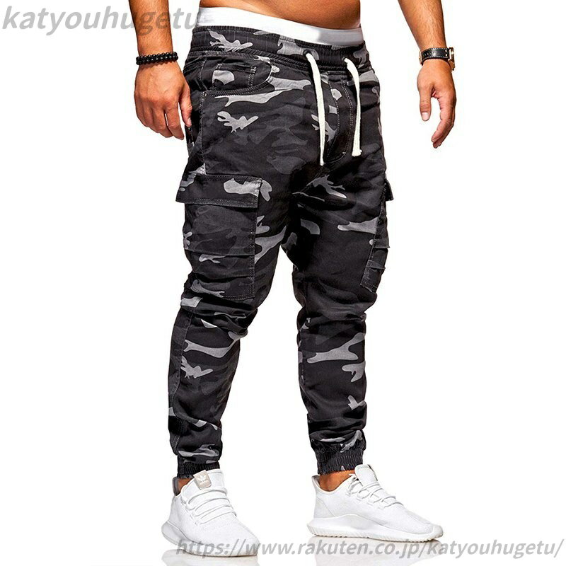 【送料無料】カーゴパンツ メンズ ワークパンツ サルエルパンツ ミリタリーパンツ ジョガーパンツ チノパン ボトムス 迷彩柄M-4XL