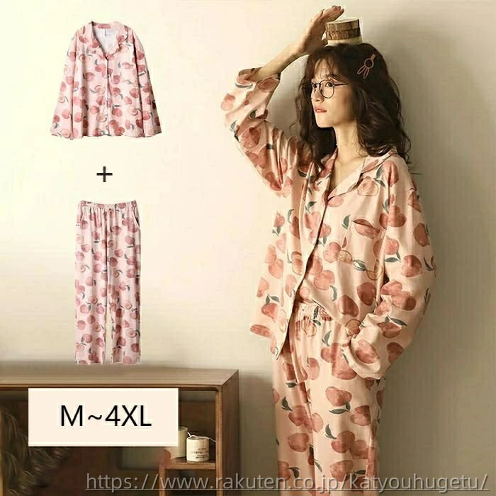 【送料無料】M~4XL 女性 春夏秋 ins クルーネック プレゼント 大きいサイズ 上下セット バレンタイン ..