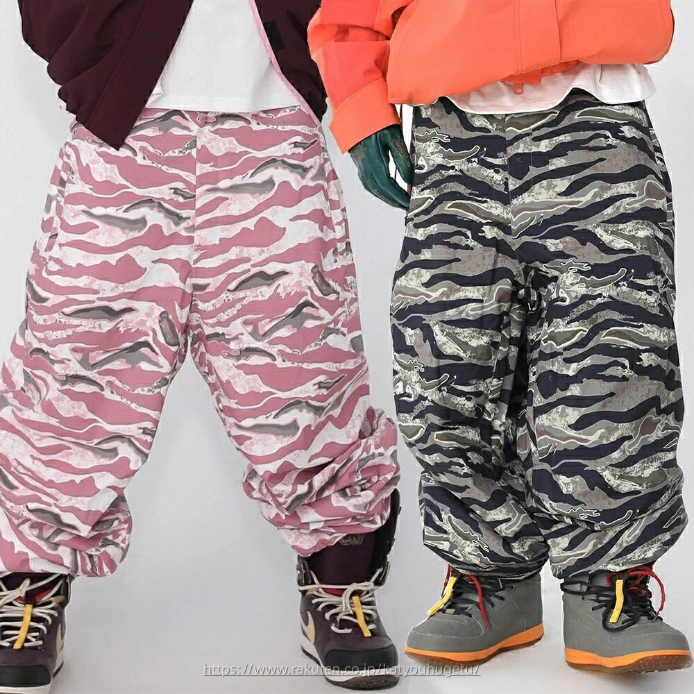 【時間限定10%OFFク一ポン】送料無料 スノボパンツ スキーパンツ ロングパンツ スノーボードウェア スキーウェア スノボウェア レディース メンズ ボトムス 長ズボン ゆったり 迷彩柄 ピンク グリーン 楽天海外通販
