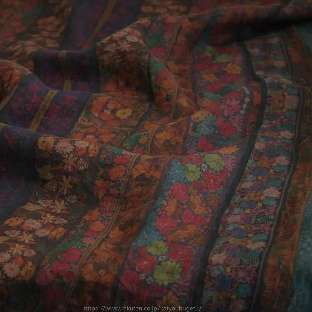 【時間限定10%OFFク一ポン】送料無料 130cm幅 90cm単位 生地 布 布地 リネン生地 きじ ぬの 手作り生地 裁縫 DIY用生地 手芸用 ハンドメイド向け 亜麻 プリント 21番手 ウォッシュ加工 水洗い加工 砂洗い加工 花柄 ストライプ レッド ブルー 楽天海外通販