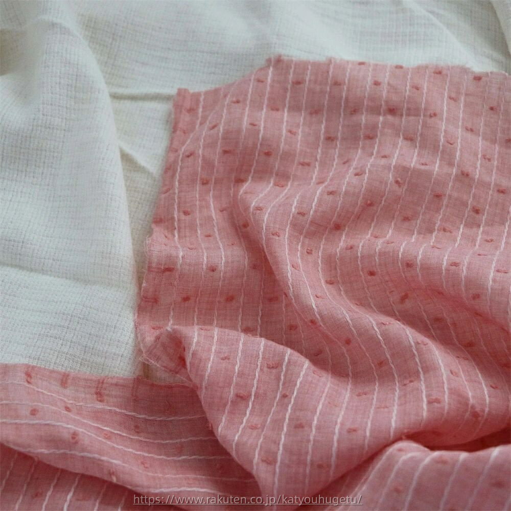 【時間限定10%OFFク一ポン】送料無料 140cm幅 90cm単位 生地 布 布地 きじ ぬの 手作り生地 裁縫 DIY用生地 手芸用 ハンドメイド向け 色織 ストライプ 細ライン加工 無地 切り花 ダストピンク 楽天海外通販