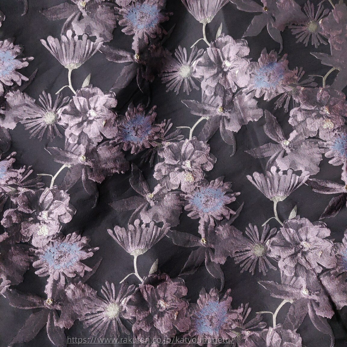 【時間限定10%OFFク一ポン】送料無料 145cm幅 長さ95cm+95cm ジャカード生地 生地 布 布地 ぬの きじ 色織り 花柄 ピンク パープル 楽天海外通販