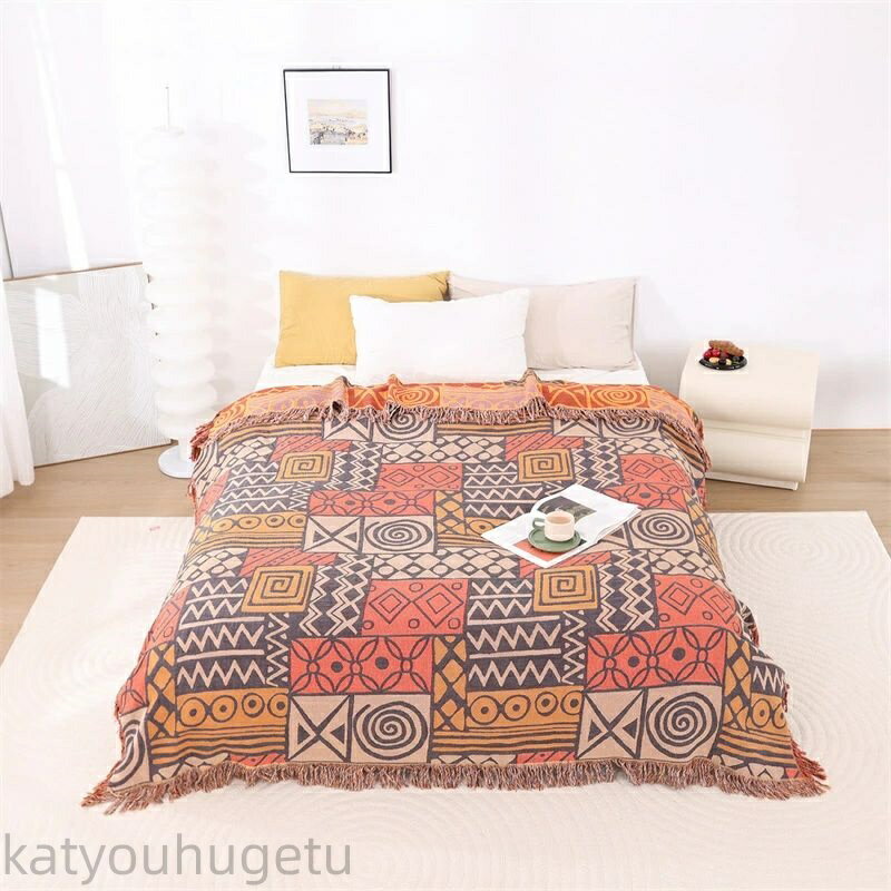 【時間限定10%OFFク一ポン】送料無料 両面使える マルチカバー タオルケット ガーゼケット 多機能 布団..