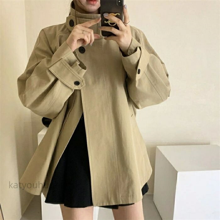 【時間限定10%OFFク一ポン】【送料無料】モッズコート 梅雨 ライトアウター羽織り アウター 大きいサイズ ブルゾン オーバーサイズ 春 レディース コート トレンチ 撥水
