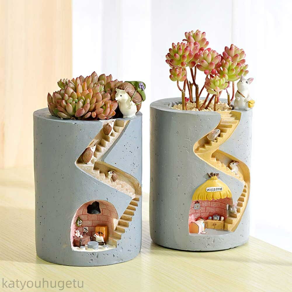 【時間限定10%OFFク一ポン】【送料無料】プランター 植木鉢 おしゃれ 盆栽 ミニ鉢 鉢植え 多肉植物 観葉植物 花 栽培 プレゼント ギフト かわいい ガーデニング 雑貨 軽量