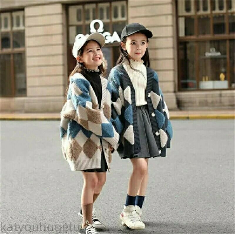 【時間限定10%OFFク一ポン】【送料無料】カーディガン女の子 秋冬 ニットカーディガン キッズ セーター..