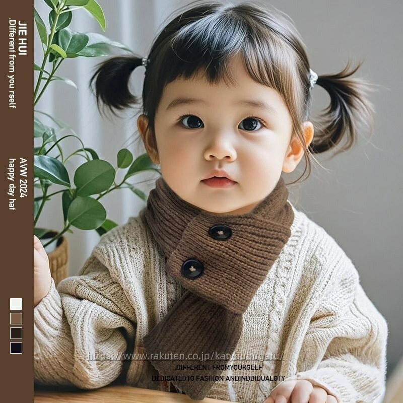 【冬のおすすめアイテム特集】【送料無料】【冬物SALE】【前開き、キラキラボタン付き】ネックウォーマ..