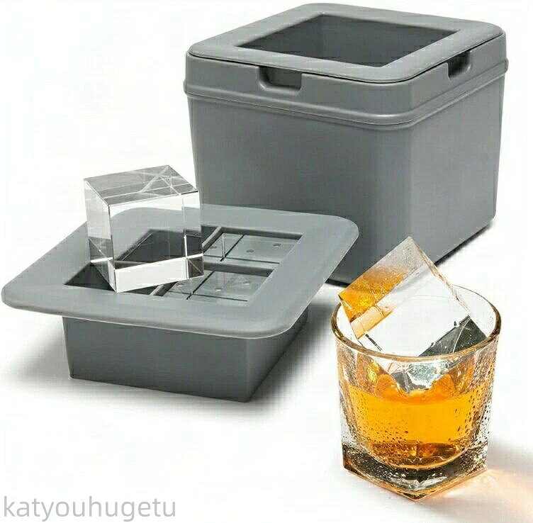 【冬のおすすめアイテム特集】【送料無料】クリスタルアイスメーカー 透明氷製氷器 大きな透明な氷 氷4..