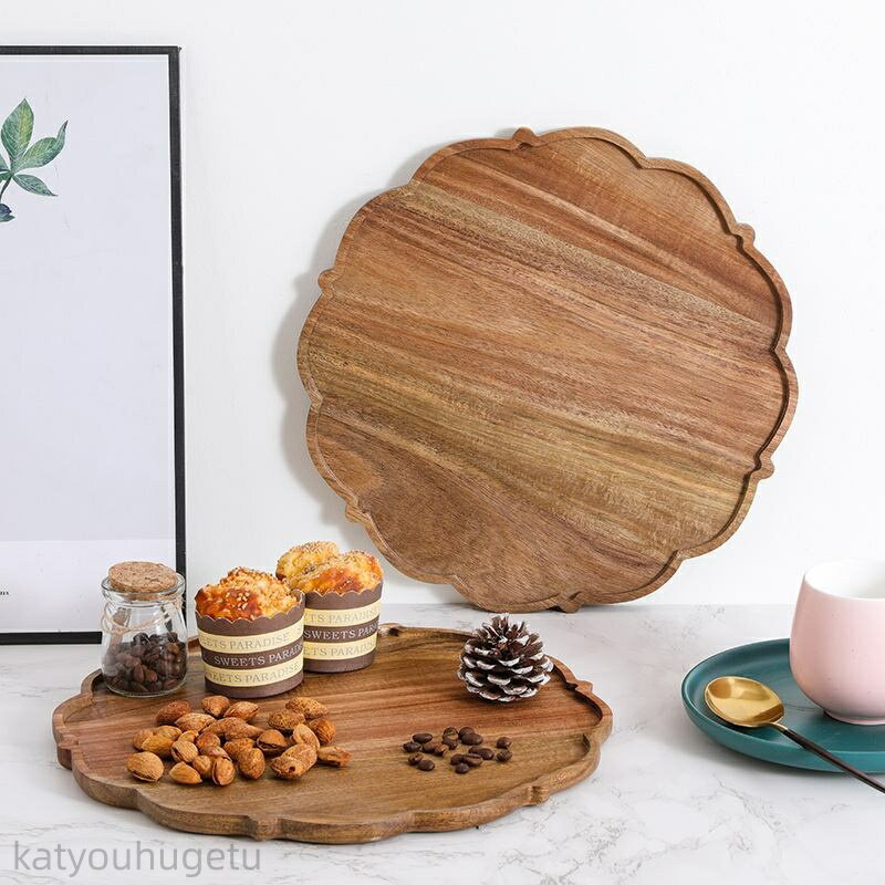 【冬のおすすめアイテム特集】【送料無料】キッチントレー トレー トレイ お盆 配膳 木製 朝食トレイ ..