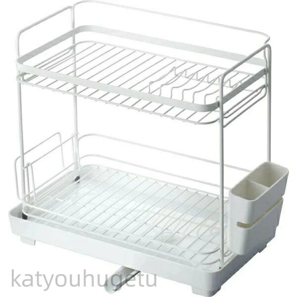 【冬のおすすめアイテム特集】【送料無料】水切り 水切りラック アスベル ホワイト 22.3×38.3×34.9 ポ..