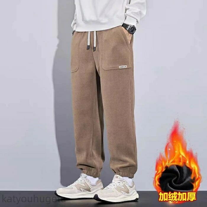 【冬のおすすめアイテム特集】【送料無料】ジョガーパンツ 裏起毛 メンズパンツ 防寒 スウェットパンツ メンズ 冬 あったか スポーツウェア ロングパンツ ウエストゴム 大きいサイズ ゆったり 防寒 ズボン 体型カバー リラックス スポーツ 通学 普段着 メンズファッション 裏