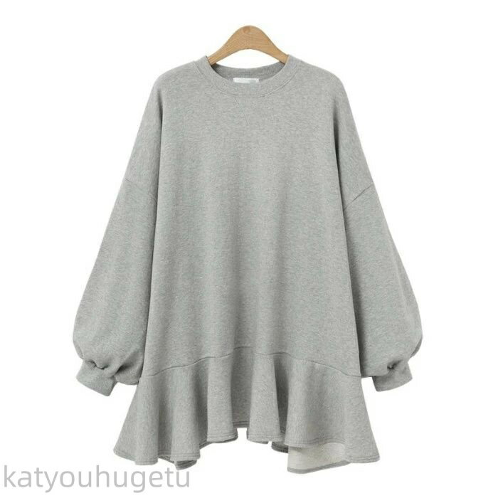 【時間限定10%OFFク一ポン】【送料無料】トレーナー レディース チュニックワンピース 春秋 マーメイド..