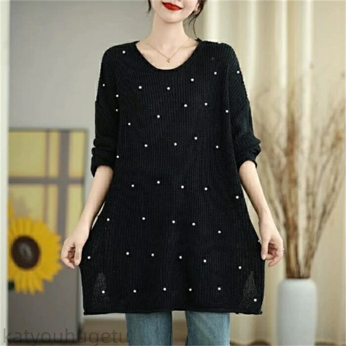 【時間限定10%OFFク一ポン】【送料無料】セーター レディース ニットセーター ニット トップス 長袖 タ..