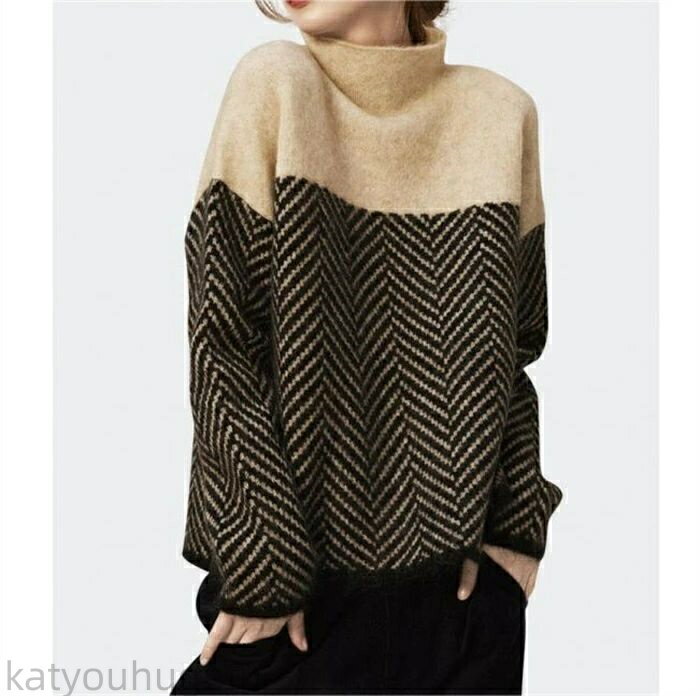 【時間限定10%OFFク一ポン】【送料無料】ニットセーター ニットセーター レディース トップス 長袖 ハ..