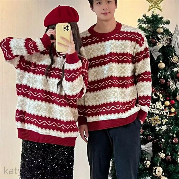 【時間限定10%OFFク一ポン】【送料無料】ペアルック ニット セーター カップル お揃い トップス 秋冬 ..