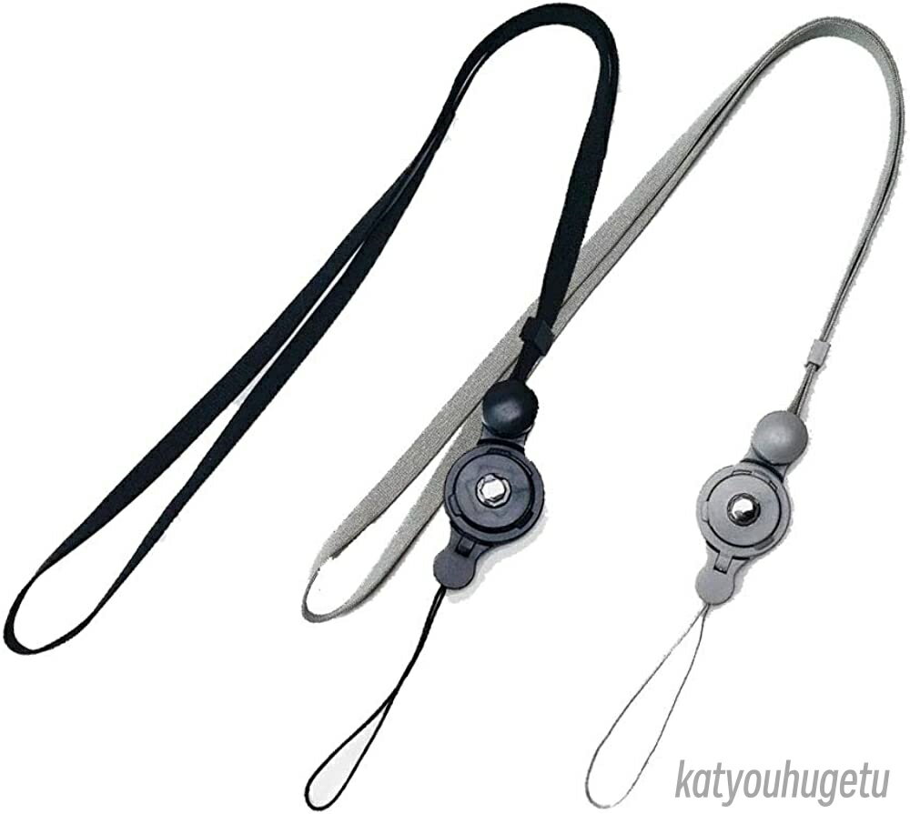 【送料無料】ハンドストラップ 携帯/カメラ/鍵 脱着式 リングストラップ iPhone 2WAY (2本入り) 首掛けストラップ スマホ ネックストラップ