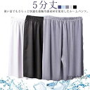 【送料無料】ルームパンツ ステテコ 大きいサイズ 接触冷感 パジャマ 部屋着 ハーフパンツ スポーツ 薄手 メンズ 半ズボン 5分丈 すててこ