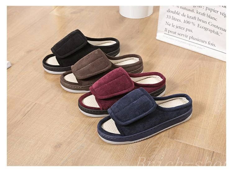 【送料無料】介護スリッパ 男女兼用 介護シューズ 介護靴 室内用 履きやすい 通気 麻 ケアシューズ 歩きやすい 高齢者 入院用 サンダル ルームシューズ 腰痛 サポート 病院