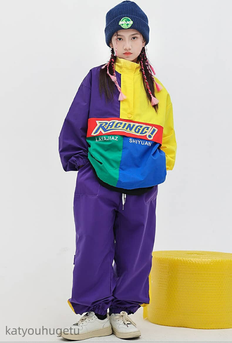 【送料無料】子供服 ダンス衣装 かっこいい キッズダンス 練習着 女の子 男の子 派手 キッズダンス衣装..