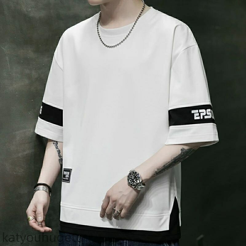 【送料無料】メンズ 無地 丸襟 快適 ジャージ メンズ 上下セット 夏服 セットアップ 半袖 ルームウェア 部屋着 メンズ