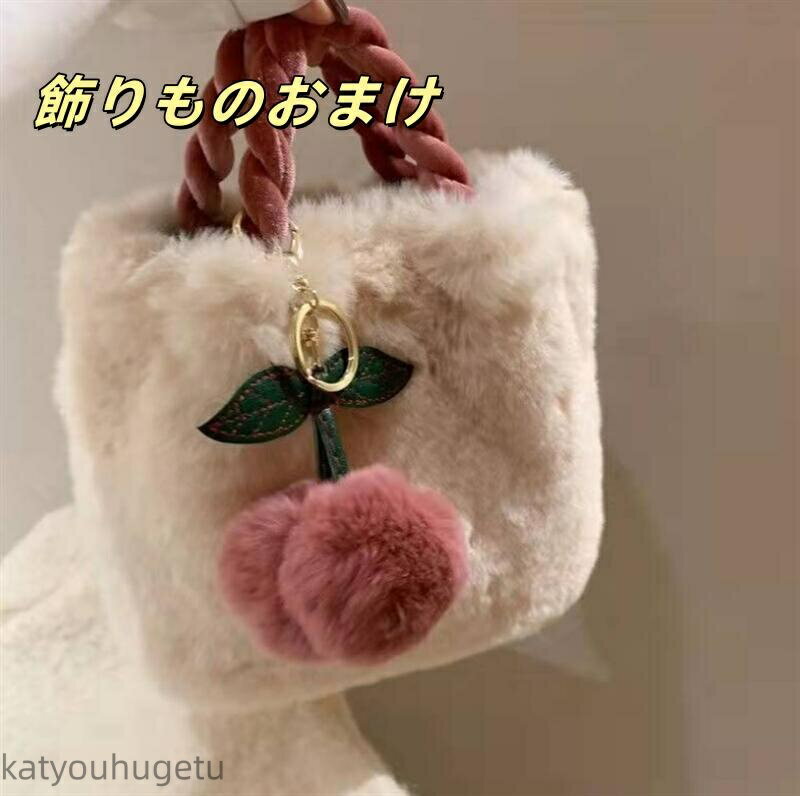 【送料無料】エコファーバッグ ファーバッグ　レディース ボアバッグ エコファー ミニバッグ ボア ハンドバッグ バッグ ふわふわ 軽量(4)