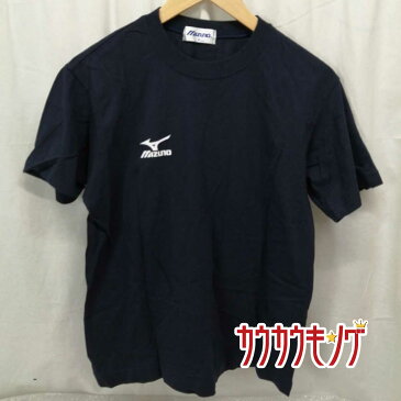 【中古】MIZUNO/ミズノ 半袖シャツ プラシャツ コットン Tシャツ ブラック サイズM スポーツ/卓球ウェア
