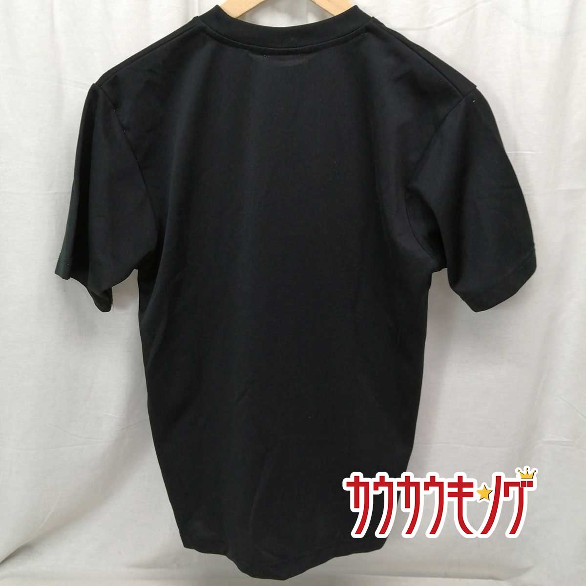 【中古】インターハイ 広島 半袖シャツ プラシャツ Tシャツ ブラック サイズS スポーツ/卓球ウェア