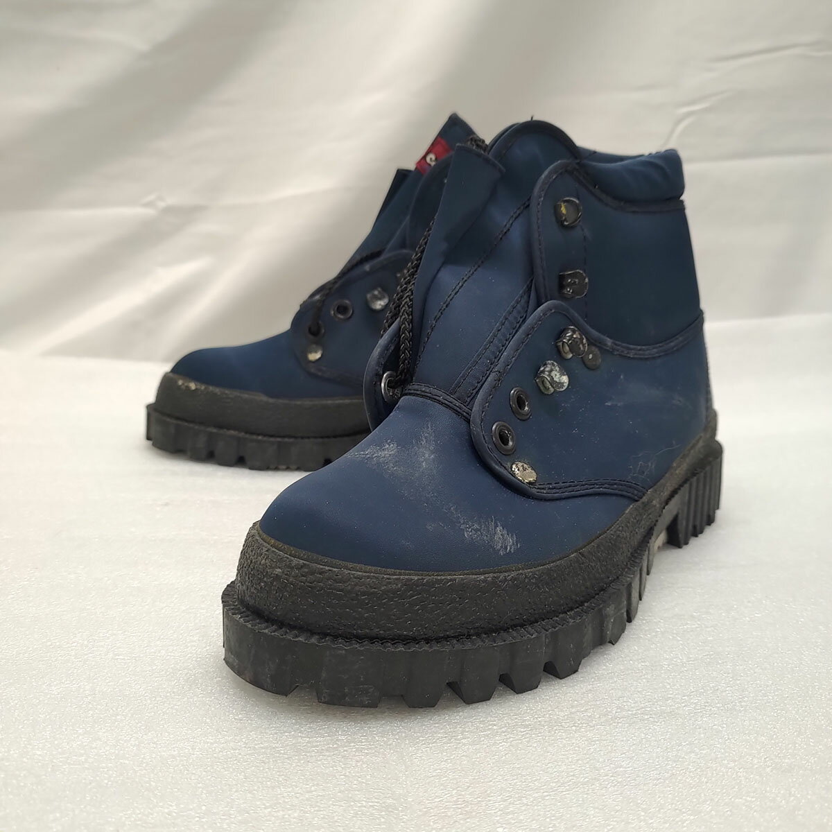 【中古】caravam FUJIKURA 登山靴 トレッキングシューズ スパイク付 日本製 ブーツ 23cm デッドストック ヴィンテージ