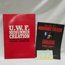 【中古】UWF 1989.8.13 MIDSUMMER CREATION パンフレット チケット 半券付き 前田日明 高田延彦 格闘技 プロレス 1