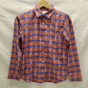 【中古】ノースフェイス ロングスリーブラミーシャツ 長袖 シャツ S オレンジ NRW11501 レディース THE NORTH FACE トップス